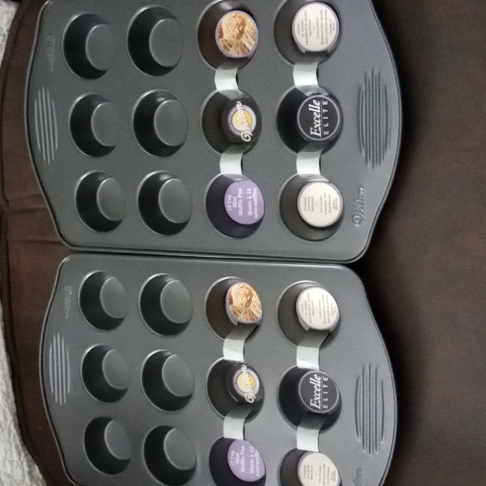 Wilton Pair Of Recipe Right® 12 Cup MINI Muffin Pan (2105-403)